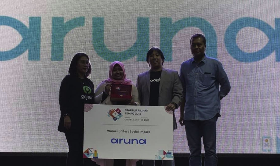 Penghargaan The Best Social Impact Startup 2019 oleh majalah TEMPO
